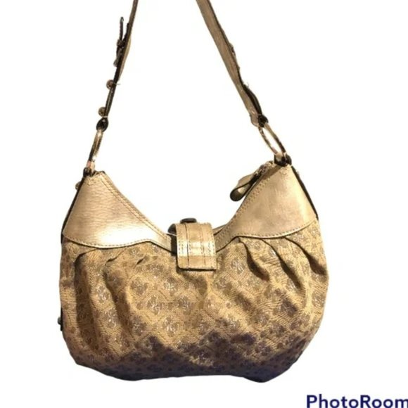 (1514) Vintage Guess Hobo Handbag with Matching Trifold Wallet Bundle - Picture 2 of 10